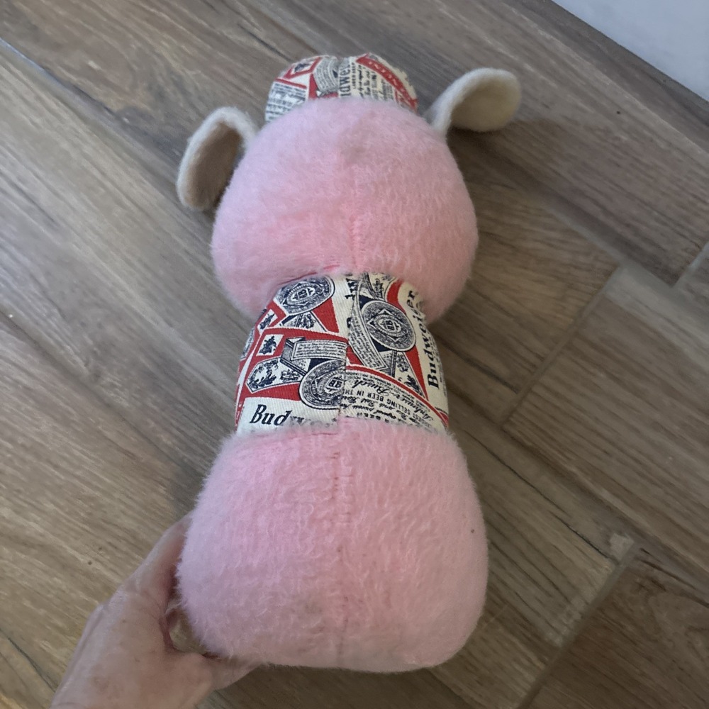 Budweiser Beer Stuffed Dog Plush Collectible Mascot Advertising Promotion 18"